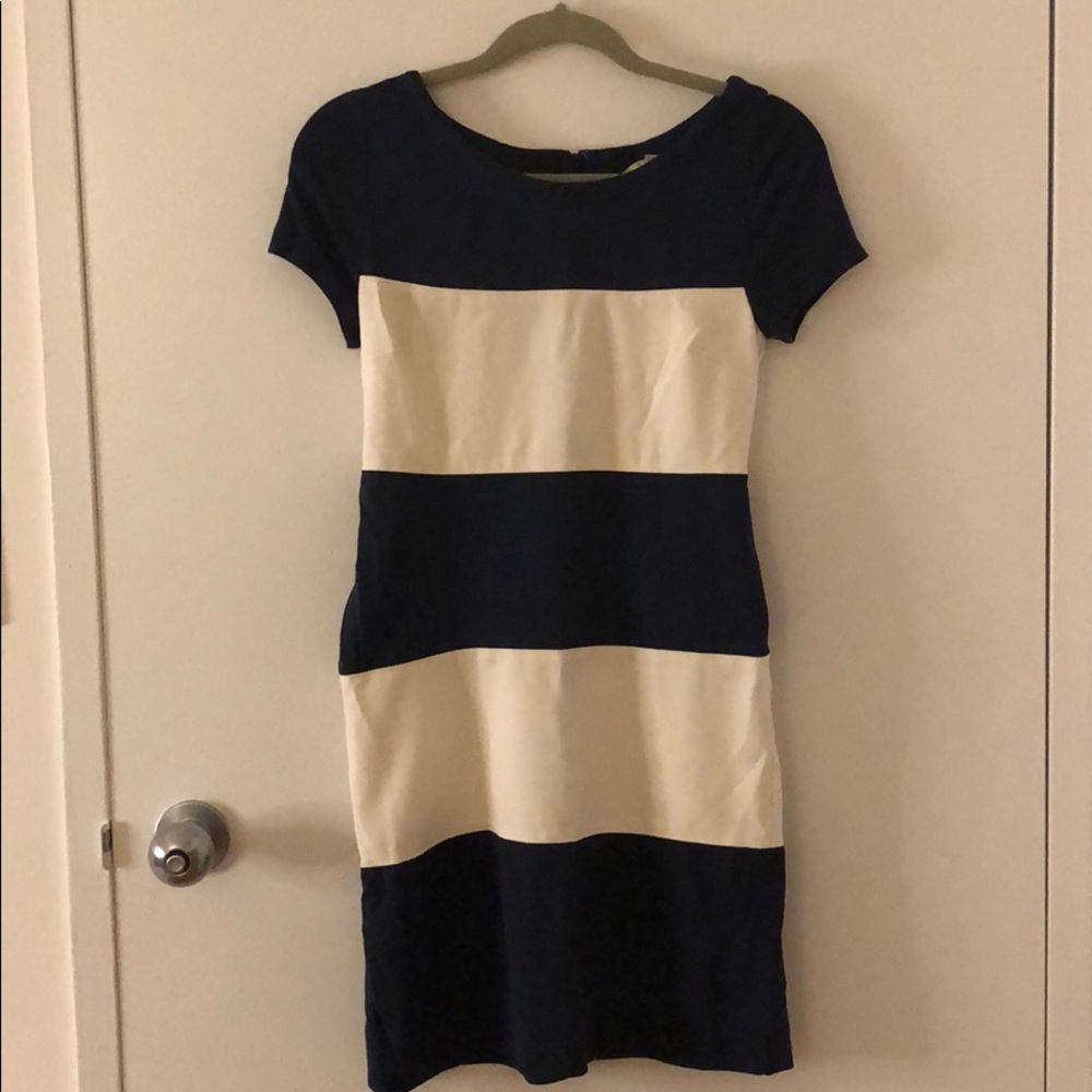 Banana republic stripe one-piece dress